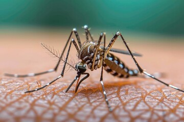 Capturing the tiny menace in stunning detail, the macro photography of this mosquito reveals its role as both a pest and a fascinating invertebrate