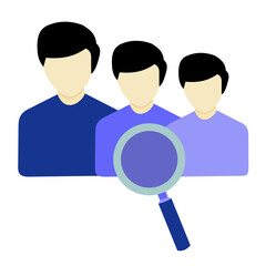 Searching People Scope Vector Image
