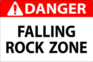 Danger Sign, Falling Rock Zone