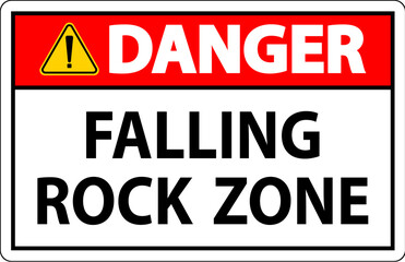Danger Sign, Falling Rock Zone