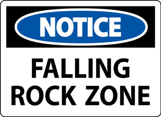 Notice Sign, Falling Rock Zone