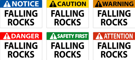 Danger Sign, Falling Rocks