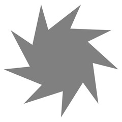 Brutalist abstract geometric shape