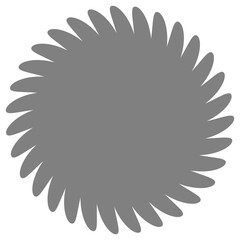 Brutalist abstract geometric shape