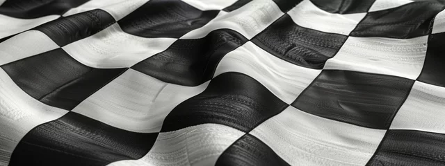 Deurstickers race victory flag © adelton