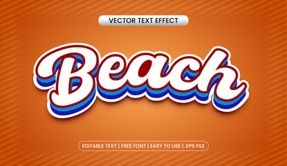 Beach style text effect