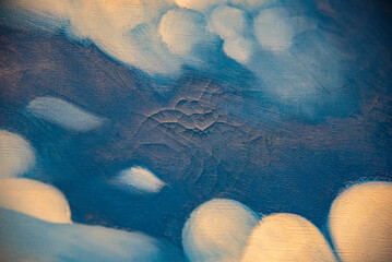 Oil Paint Crackle Cloud Art