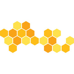 Honeycomb Flat Shape - obrazy, fototapety, plakaty