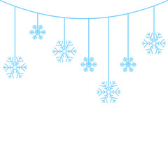 Naklejka na ściany i meble Snowflake Hanger Shape