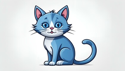 Blue cat pet animal