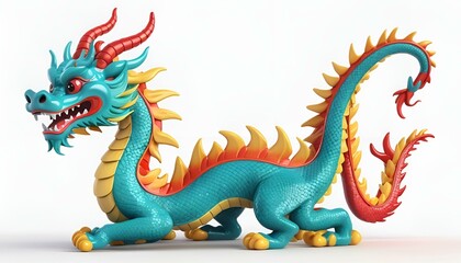 Obraz premium chinese dragon statue