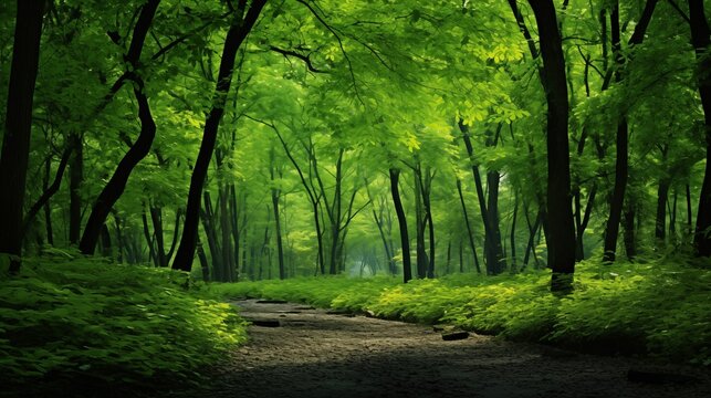 An image of a lush forest.