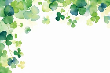 植物　背景　水彩