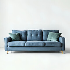 stylish green couch, the perfect addition to any modern living space.