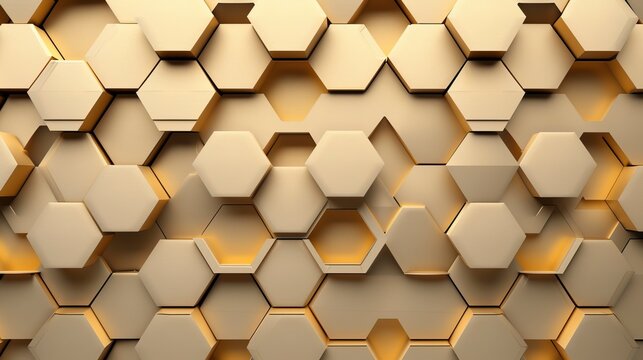 Abstract hexagon geometry background © CREATIVE STOCK
