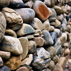 Fototapeta na wymiar stone wall in Massachusetts