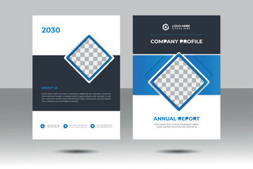 Annual Report cover or brochure cover page design template