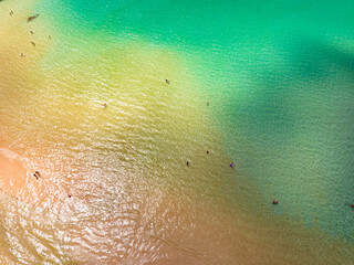 Fototapeta premium Aerial view sea surface water background,Nature ocean sea background,Top view nature sea surface background