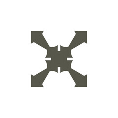 Initial logo letter X company design