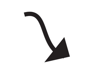 black arrow icon