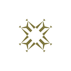 Vector creative letter x colorful icon logo design