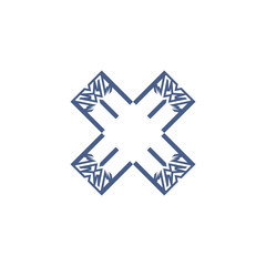 Obraz premium Vector creative letter x colorful icon logo design