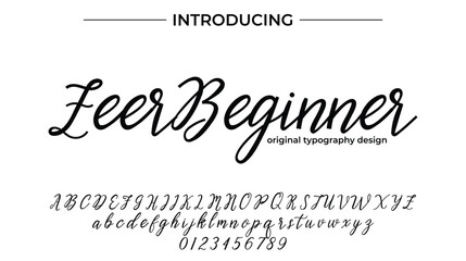 ZeerBeginner combines timeless charm with modern flair, expressing my style through bold strokes. Warm and readable, perfect for impactful design statements.