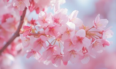 Obraz premium Sakura / Cherry blossom. selective focus, spring time. 