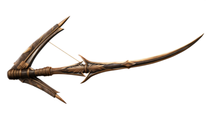 Bow and Arrow. Transparent background PNG.