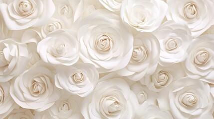 beautiful white roses