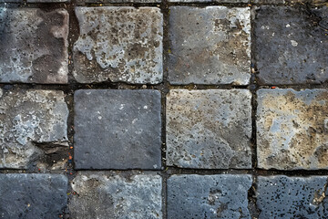 Fototapeta premium Tudor square cinderblock surface material texture
