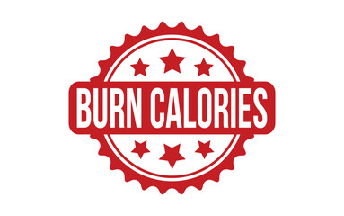 Burn calories Rubber Stamp Seal Vector