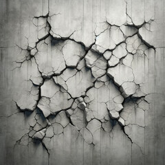 An image depicting multiple cracks on a cement wall