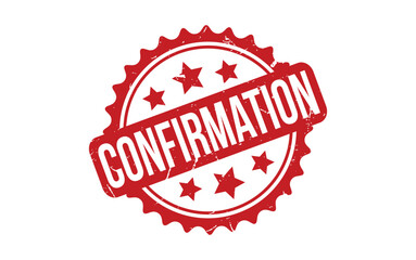 Confirmation rubber grunge stamp seal vector