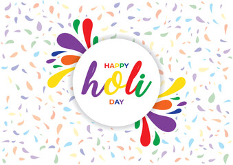 colorful happy holi day festival background design