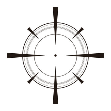 black and white target sight clip art preview