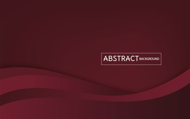 Abstract background with red color waves. Vector illustration