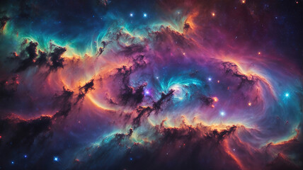 Obraz na płótnie Canvas Gorgious Beautiful cosmic outer space background wallpaper illustration