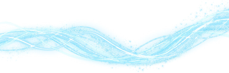 transparent blue sparkling elegant light line element - obrazy, fototapety, plakaty