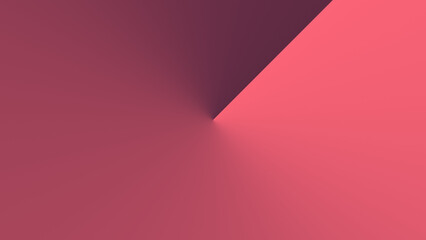 4K UHD Simple Coral Pink Gradient Color Wallpaper. Minimalist Abstract Angular Gradient Background. 3rd Variant