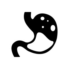 Stomach icon. Illustration of Healthcare and Medical education of Human Stomach for Science Biology study