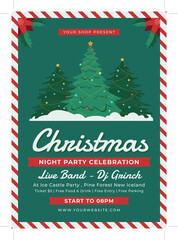 christmas event flyer template