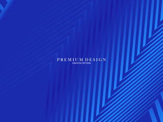 Dark blue background. Modern line curve abstract presentation background. Luxury paper cut background. Abstract decoration, gold pattern, halftone gradient.