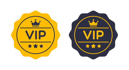 Vector VIP Badge Label - obrazy, fototapety, plakaty