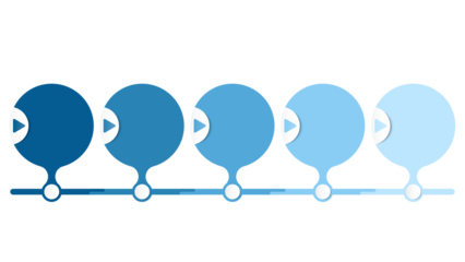 Infographic process design 5 options or steps.