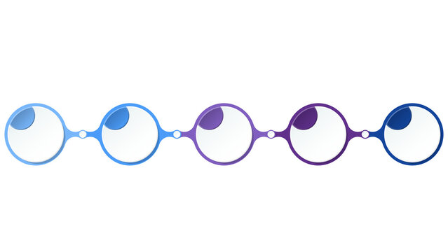 Infographic process design 5 options or steps.