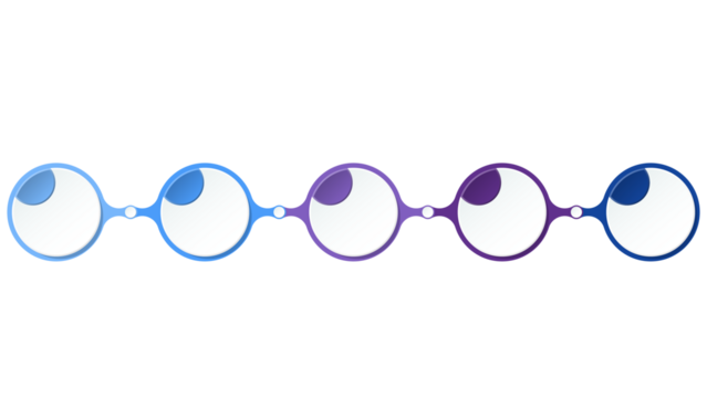 Infographic process design 5 options or steps.