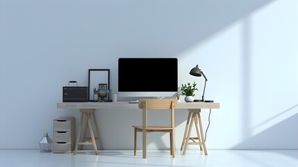 realistic photos of various types of furniture - desk, television, lamp, desk, chair