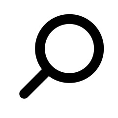 magnifying glass isolated on white