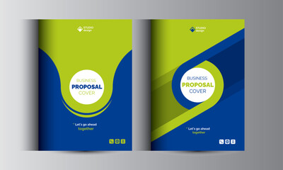Business Proposal Cover Design Template Concepts Adept for multipurpose Projects